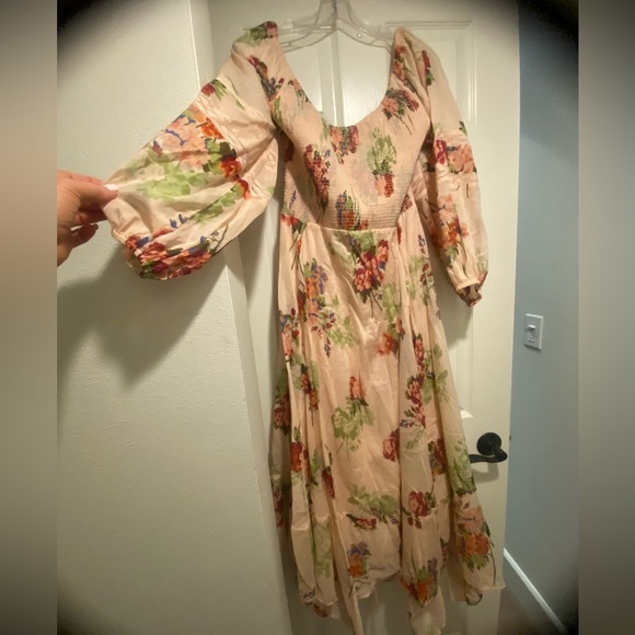 Free People Women Morning Glory Maxi Cotton Stretchy Flowing Long Sleeve New M-L - Picture 12 of 16